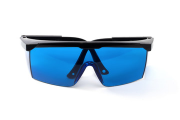 blue glasses protection from laser radiation