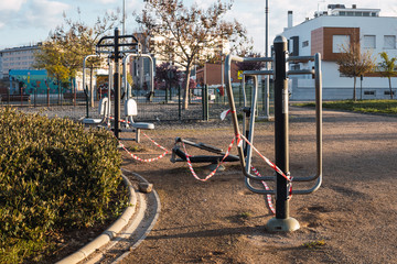 Outdoor Fitness & Gym  are closed by the Coronavirus