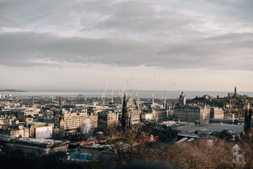 City in winter season