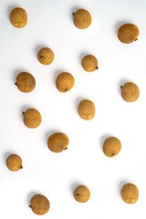 Longan on a white background