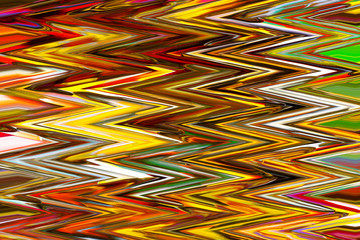 Seamless computer-generated illustration.  Abstract fractal background of multicolored Zigzag design.
