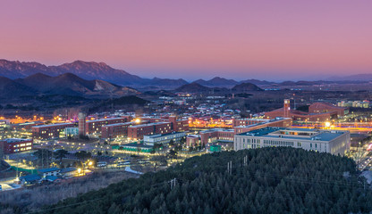 night view of the city