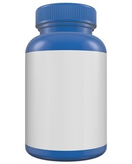 
Realistic 3D Bottle Mock Up Template on White Background.3D Rendering,3D Illustration.Copy Space