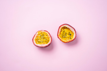 passion fruits isolated on white background