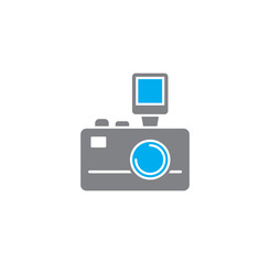Photography related icon on background for graphic and web design. Creative illustration concept symbol for web or mobile app