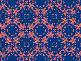  Pattern Background with Blue Texture