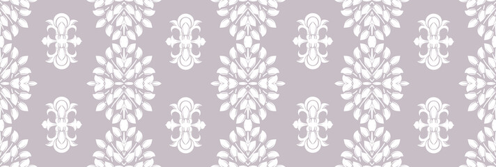 Seamless damask pattern wallpaper. Vintage decor in Victorian surface style