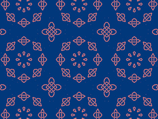  Pattern Background with Blue Texture