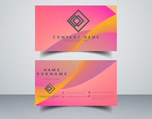 Fototapeta premium Business Card Template Design Modern