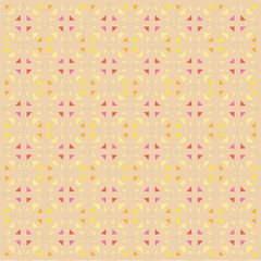 Beautiful of Colorful Triangle Pattern, Reapeated, Abstract, Illustrator Floral Pattern Wallpaper. Image for Printing on Paper, Wallpaper or Background, Covers, Fabrics