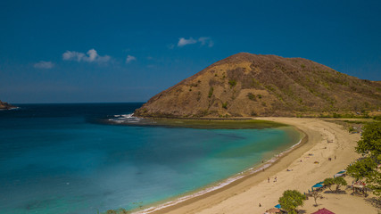 The beautiful beach in the afternoon