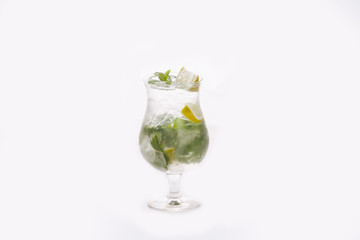 classic mojito on a white background