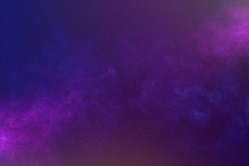 Galaxy abstract background with shiny stars and colorful clouds