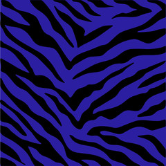 Vector illustration of seamless blue zebra pattern