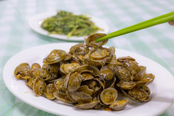 Hong Kong style stir fried clam