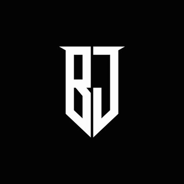 BJ Monogram logo Design V6 By Vectorseller | TheHungryJPEG