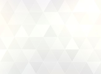 Fototapeta premium White triangular abstract background. Shiny geometric illustration. Subtle blank creative template.