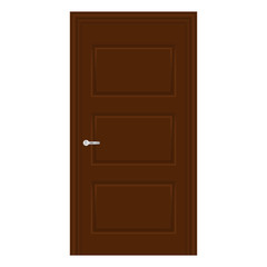 Brown interior door