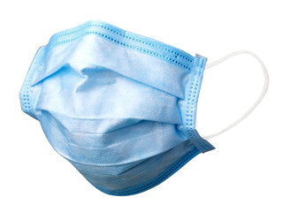 medical anti-virus mask isolated on white