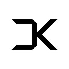 logo design template letter dk