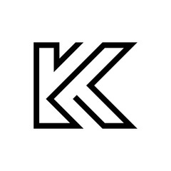 logo design template letter k