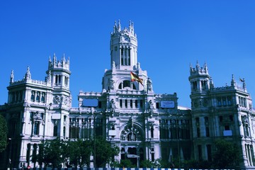 Fototapeta na wymiar Madrid, Spain. Retro filtered color style.