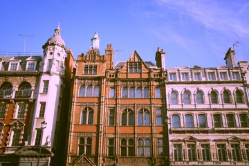 Naklejka premium London UK. Retro filtered color style.