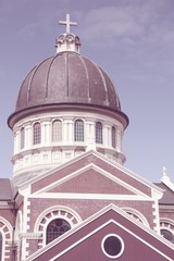 Obraz premium New Zealand - Invercargill. Retro filtered colors.