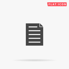 Document Paper flat vector icon