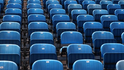 Fototapeta premium Blue chairs