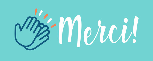 Obraz premium Merci ! 