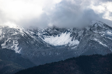Plakat Góry Tatry zimą