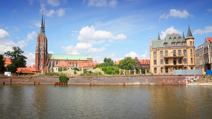 Fototapeta na wymiar Wroclaw city in Poland