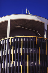 Naklejka premium modern spiral parking for cars in mall