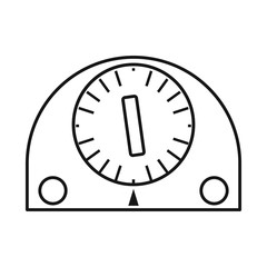 Isolated object of timer and watch logo. Web element of timer and minute vector icon for stock.