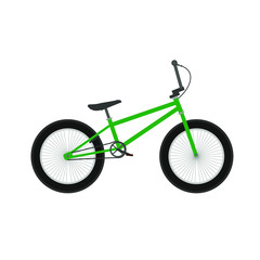 bmx bike on white background