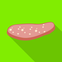 Vector illustration of cutlet and sausage sign. Web element of cutlet and product stock vector illustration.