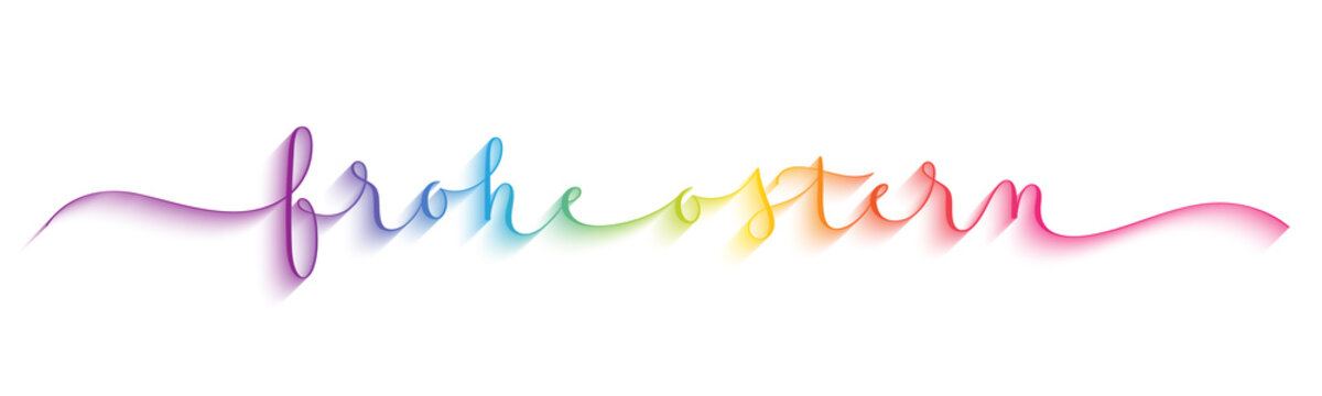 Kalligraphie vektor FROHE OSTERN