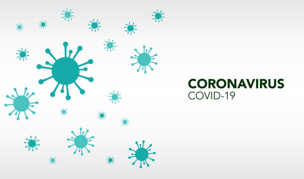 蔓延するコロナウイルスのイメージ spreading coronavirus COVID-19 concept image