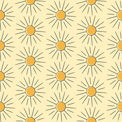 Abstract hand-drawn seamless pattern