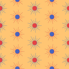 Abstract hand-drawn seamless pattern