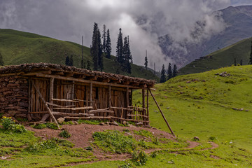 Old wooden house in the mountains