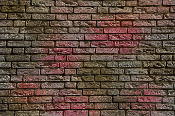 Colorful brick wall background