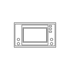 electronic game 80s on white background vector