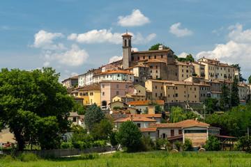 Fototapeta na wymiar Summer landscape near Monterchi, Tuscany, Italy