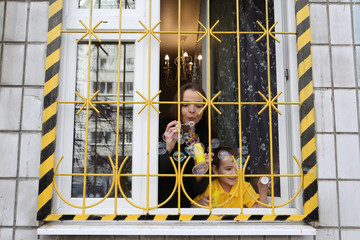 Covid-19, coronavirus in Moscow city, Russia. Freedom! Quarantine period (