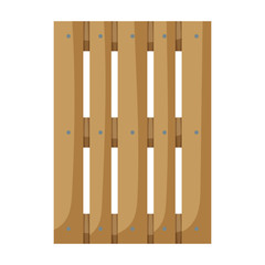 Wooden pallet vector icon.Cartoon vector icon isolated on white background wooden pallet.