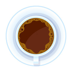 Coffee vector icon.Cartoon vector icon isolated on white background coffee.