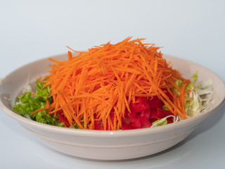 A fresh vegetable salad. Healthy food. Vegetarianism. Healthy lifestyle. Immunity support.