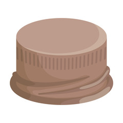 Cap bottle vector icon.Cartoon vector icon isolated on white background cap bottle.